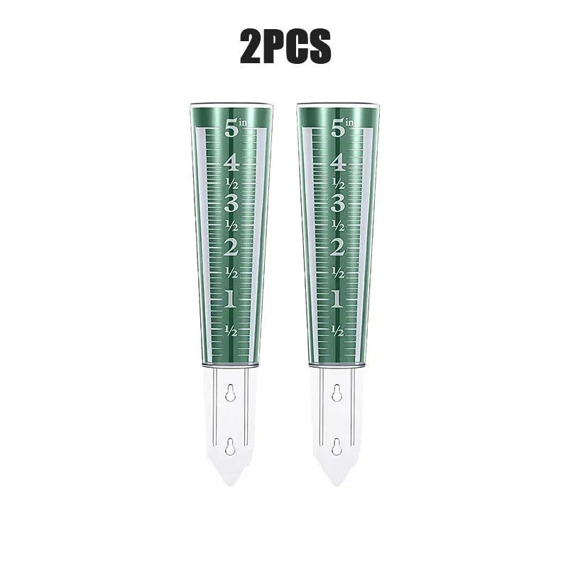 5 Inch Capacity Rain GaugeOutdoor Easy-to-Read Rain Gauge with Magnified Scale and NumbersFor Garden Patio Yard Field Lawn