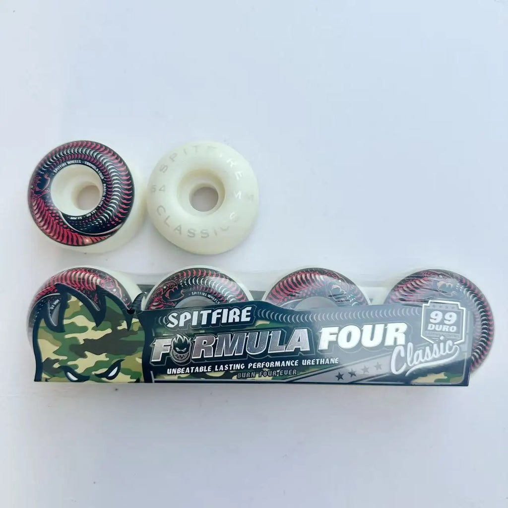 Spitfire Wheels Imported Genuine Spitfire 52mm 101duro 53mm 54mm 56mm 99duro 80HD Skateboard Wheel for Skateboard