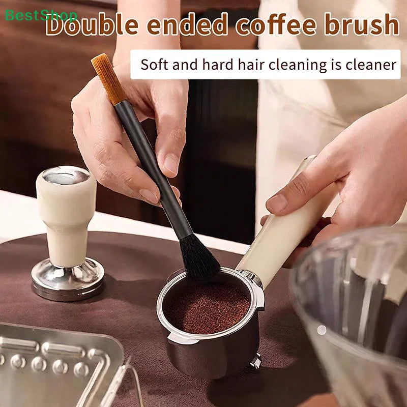 ♬Coffee Bar Counter Cleaning Brush Coffee Grinder Semi-automatic Coffee Machine Coffee Powder Soft Bristle Brush Coffee Tool