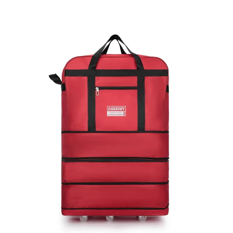 Foldable Unisex Universal Wheeled Travel Bag Expandable Large Capacity Luggage Bags with Wheels Carry On Trolley Carrier