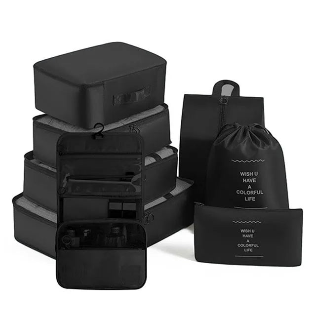 Travel Organizer Trip Storage Bags Suitcase Packing Cubes Cases Portable Wardrobe Luggage Clothe Shoe Organizer Pouch Toilet Bag