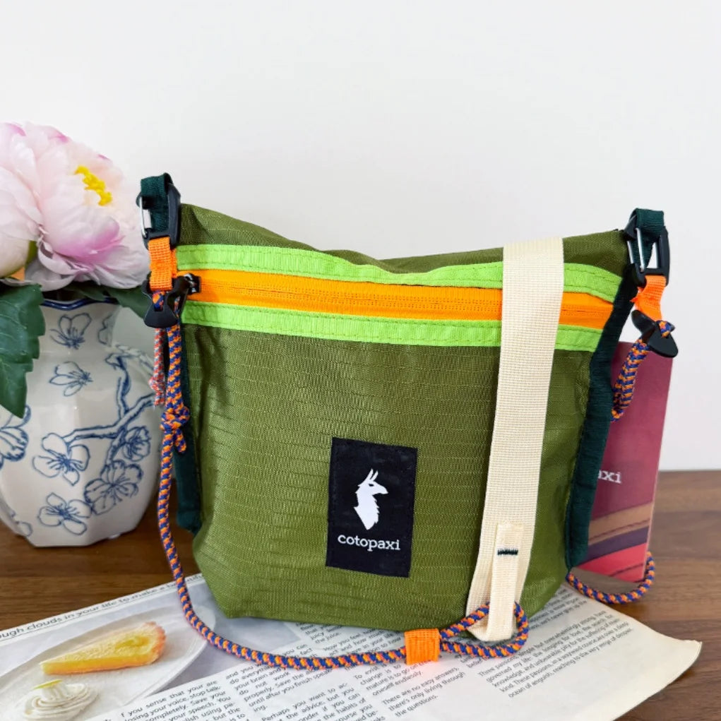 Outdoor Ultra-Light Dye Collision Crossbody Bag Camel Pattern Small Bag Summer Hiking Cycling Mini Hanging Bag