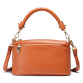 Zency Women Blue Red Bag Soft Genuine Leather Zipper Cowhide Leather Shoulder Bag Ladies Crossbody Small Handbag Satchels Sac