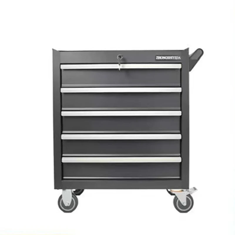 5-Layer Drawer Tool Cabinet  Large Storage Capacity Toolbox Cart Roolling Automotive Tool Cabinet for Workshop Tool Trolley