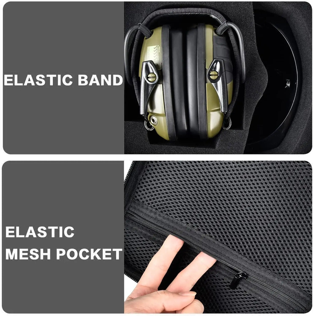 Case for Walker's Razor Slim Electronic Earmuffs/for Howard Leight Shooting Hunting Hearing Ear Protection storage bag