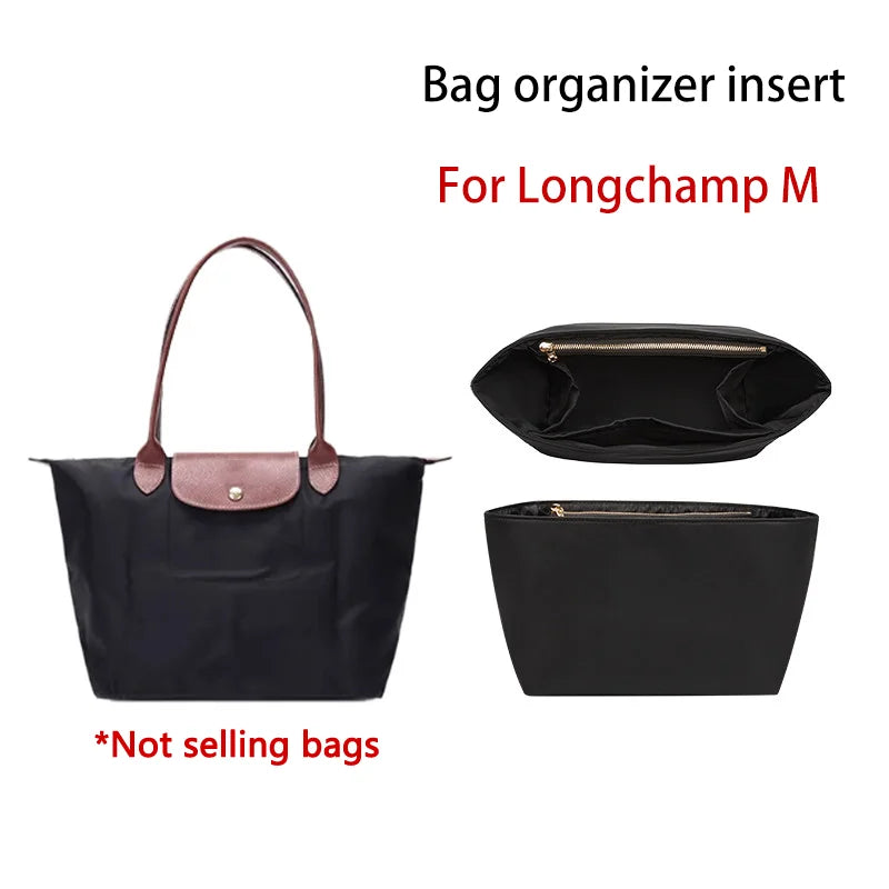 Bag Organizer Insert For Longchamp Durable Fashion Wateproof Gift Bag Support Storage Inner Modification Bag Accessories