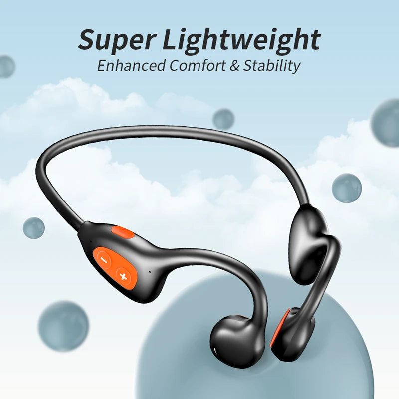 Air Conduction Headphones High Quality 5.4 Bone Conduction Sports Bluetooth Headphones Hifi Stereo Music with Mic Earbuds