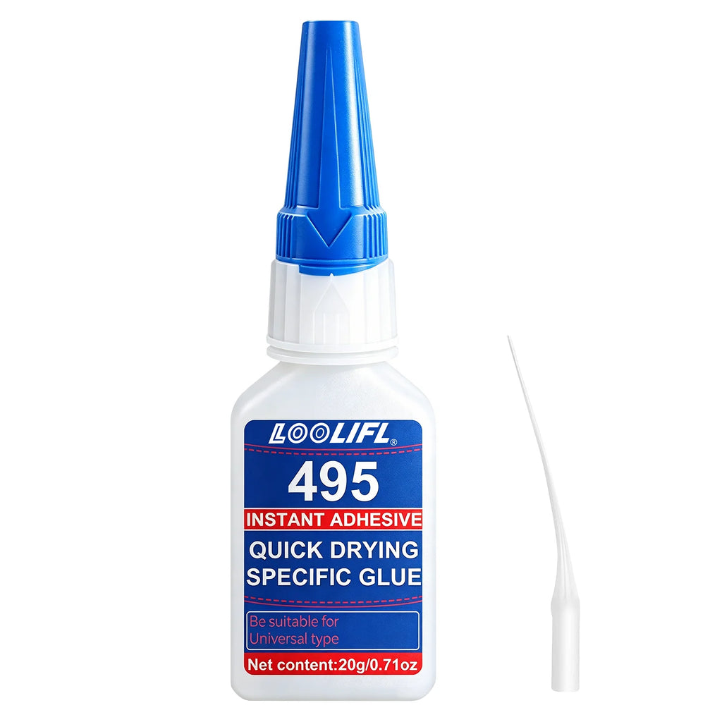 LOOLIFL Super Glue 401 406 414 480 495 496 380 480 Cyanoacrylate Instant Adhesive Suitable for Super Bonding of All Materials