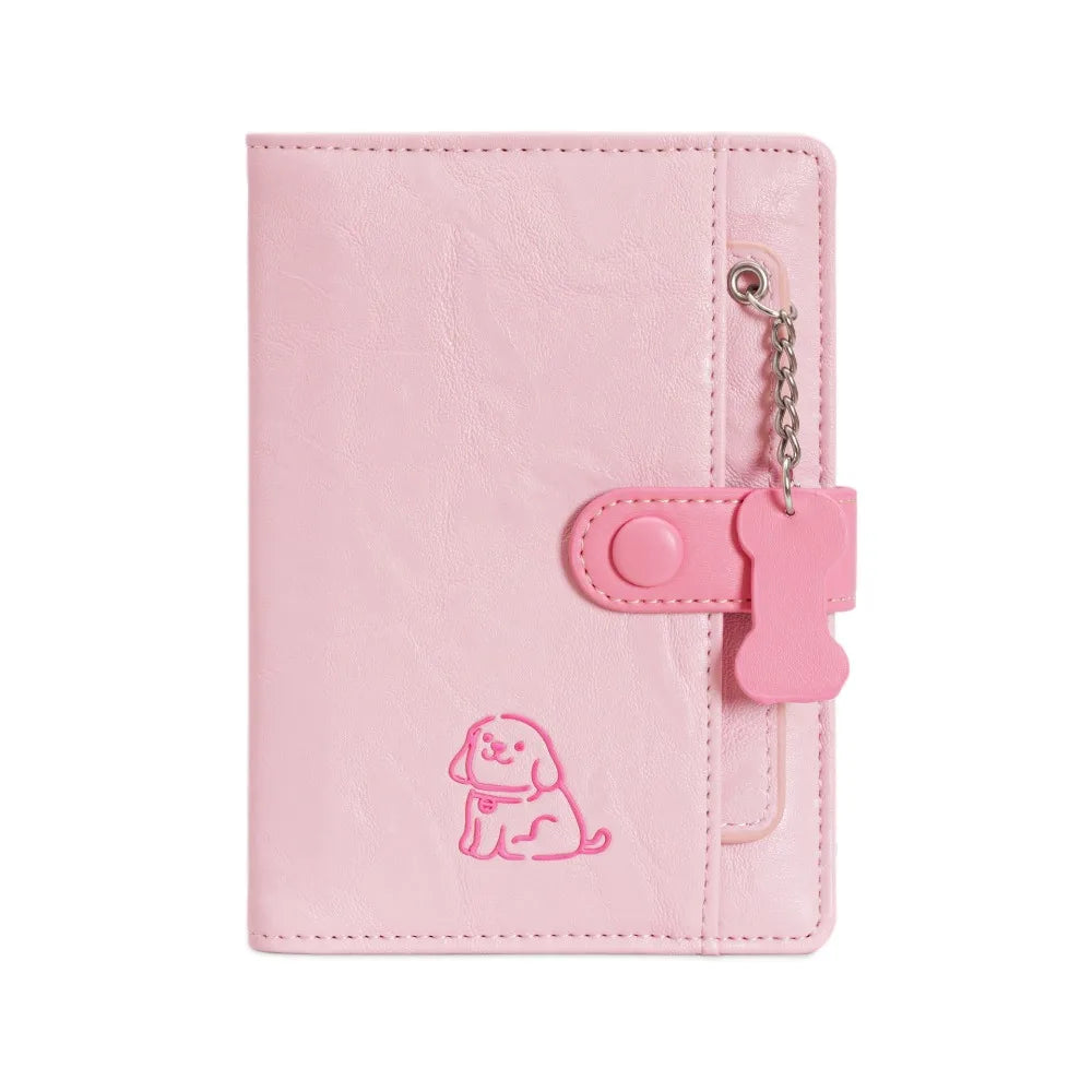 Creative Card Holder PU Passport Bag Purse Passport Cover Travel Wallet Airplane Check-in Cute Puppy Passport Clip Women