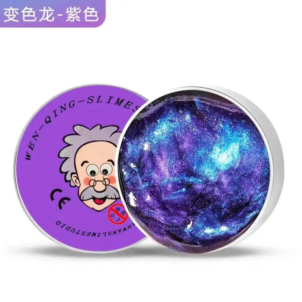 Stress Relief Squeeze Blind Box Old Man Liquid Squishy Transparent Crystal Slime Fluffy Foam Putty Kids Safe Bouncy Color Slime