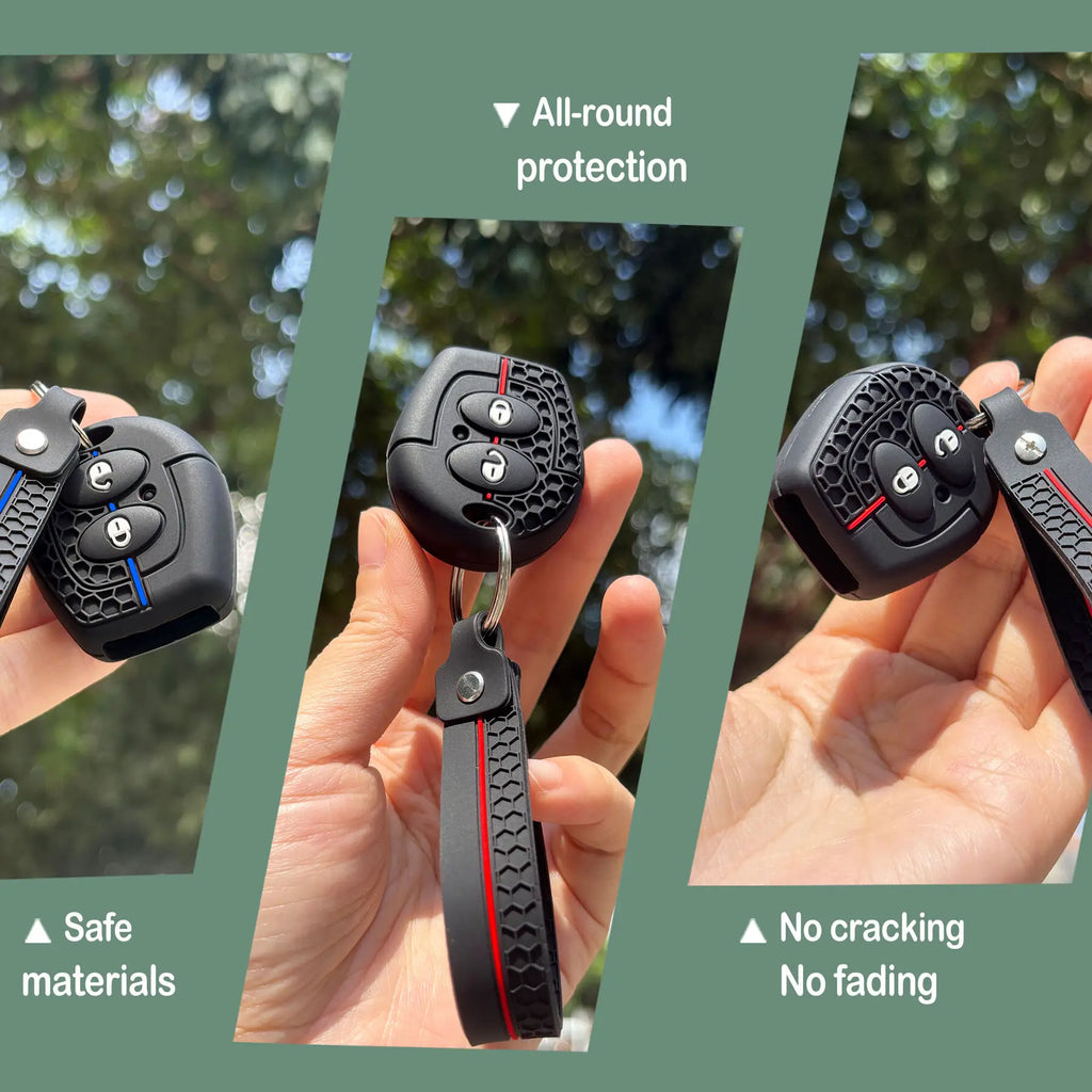 Silicone Car Key Case Cover With Keychain For Skoda Octavia Mk1 For VW Fox For Seat Cordoba Leon Sate Mc1 Ibiza 6L