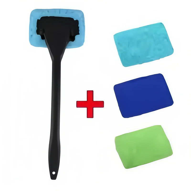 Pro Versatile Durable Heavy Duty Windshield Defogger Cleaning Brush Tool for Car Front Window Wiper and Glass Cleaner Accessory