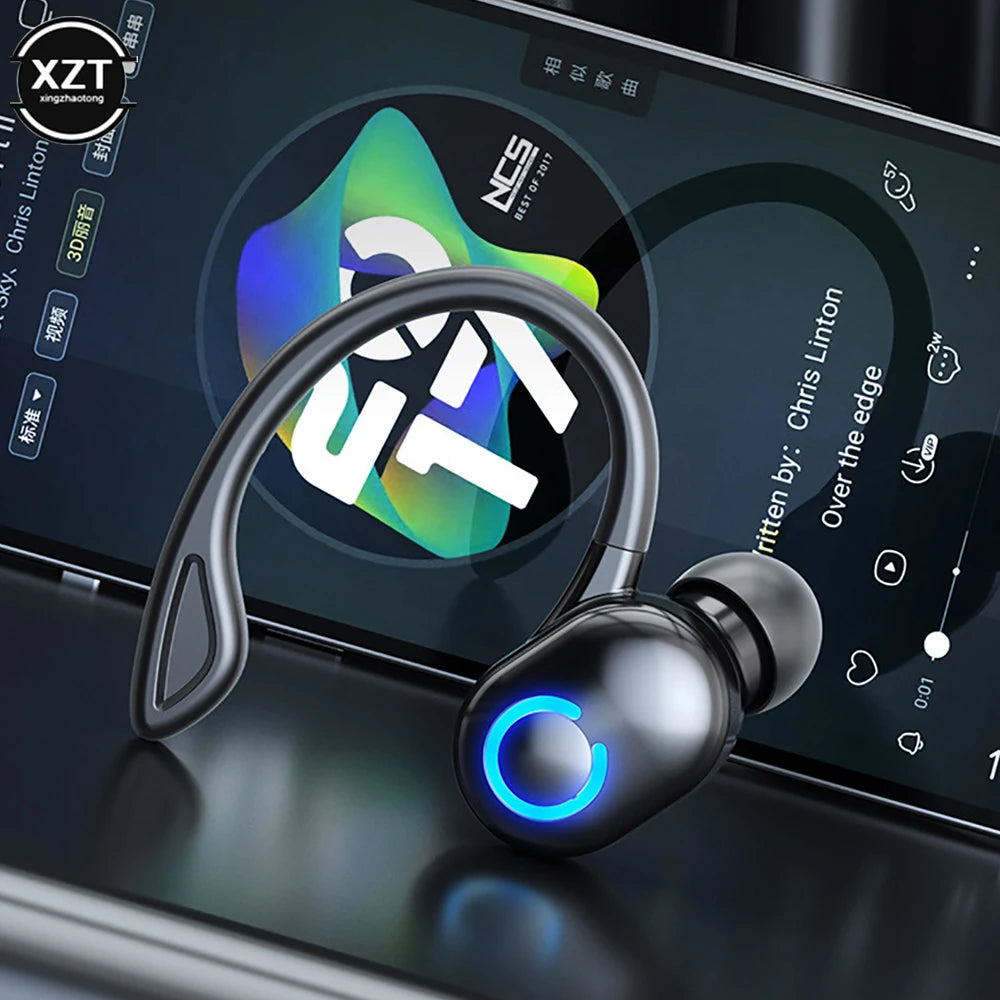 W6 Wireless Bluetooth Earphones Sports Running Headset Wireless Single Ear Headphones HiFi Stereo Noise Reduction Music Headset