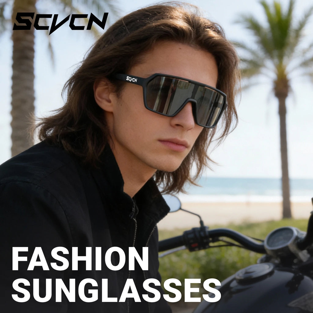 SCVCN Hiking Cycling Glasses Outdoor Running Sunglasses Stylish Hiking Driving Glasses MTB Racing and Casual Sports Sunglasses