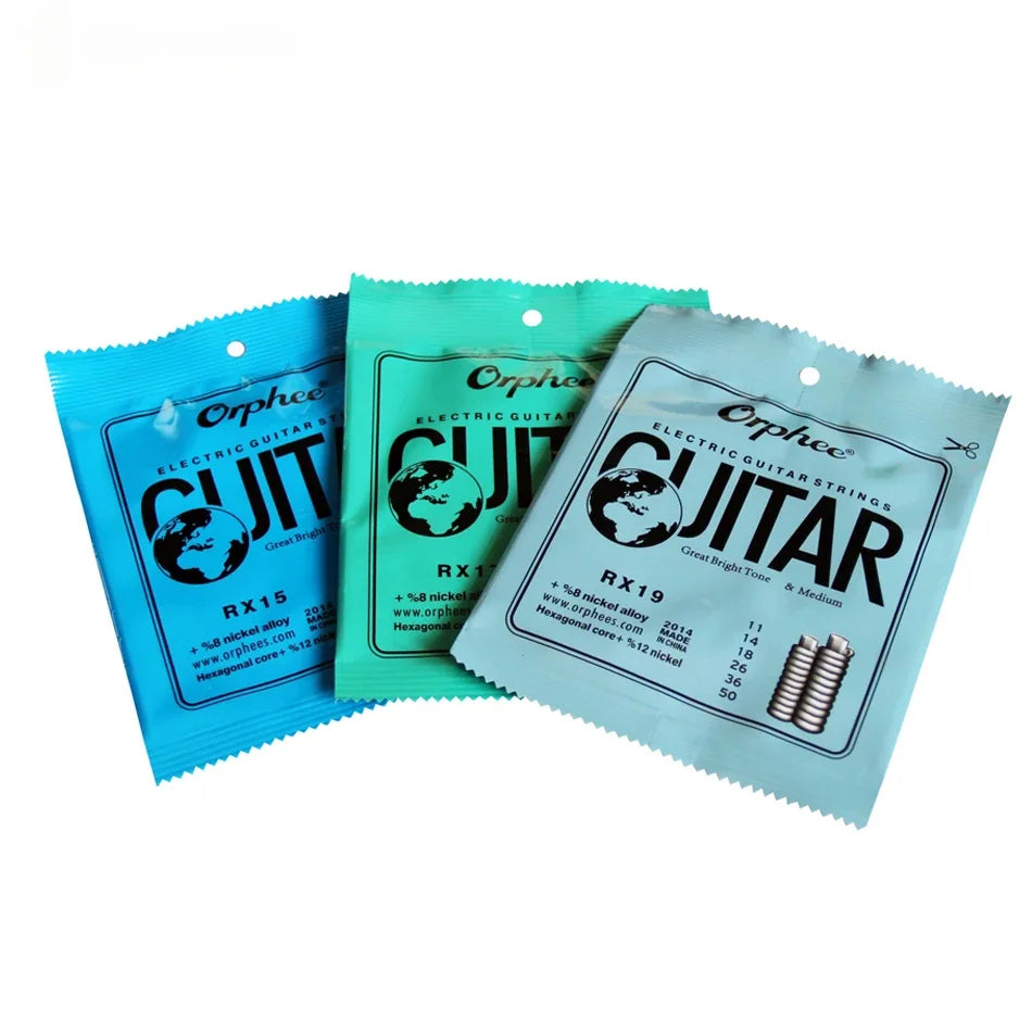 Orphee Nickel Plated Alloy Steel Electric Guitar Strings Set Hexagonal Core 09-42/10-46/11-50