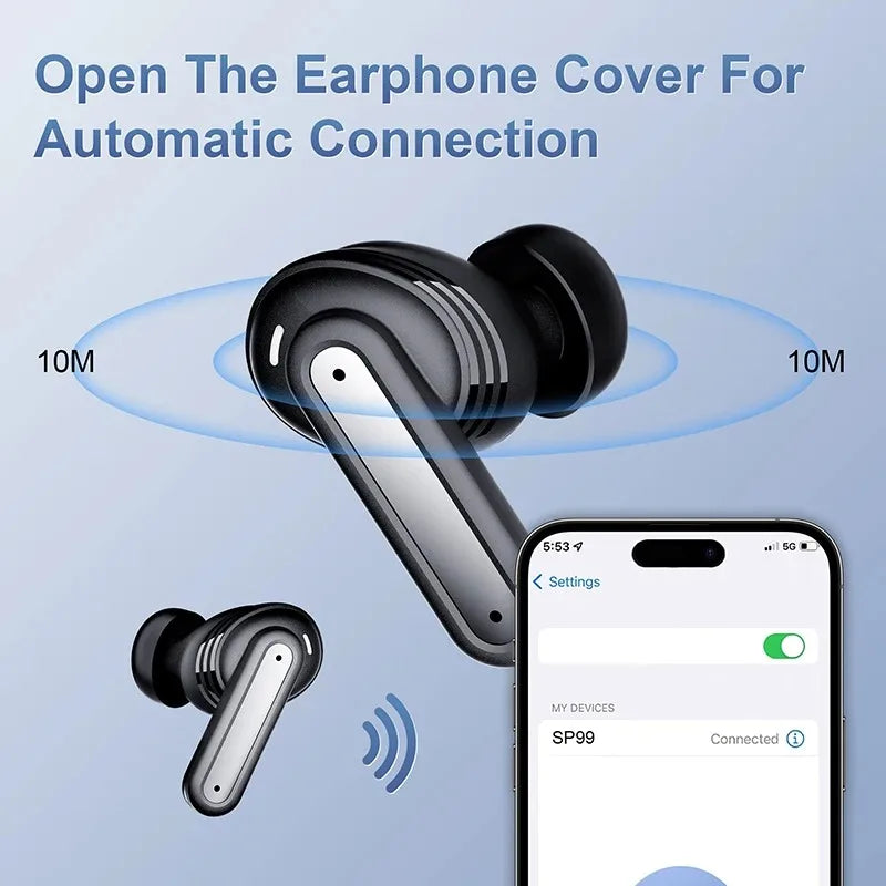 Hot Selling SP99 Wireless Bluetooth Screen Display Noise Reduction Built in Microphone Game Music Outdoor Suitable for Xiaomi