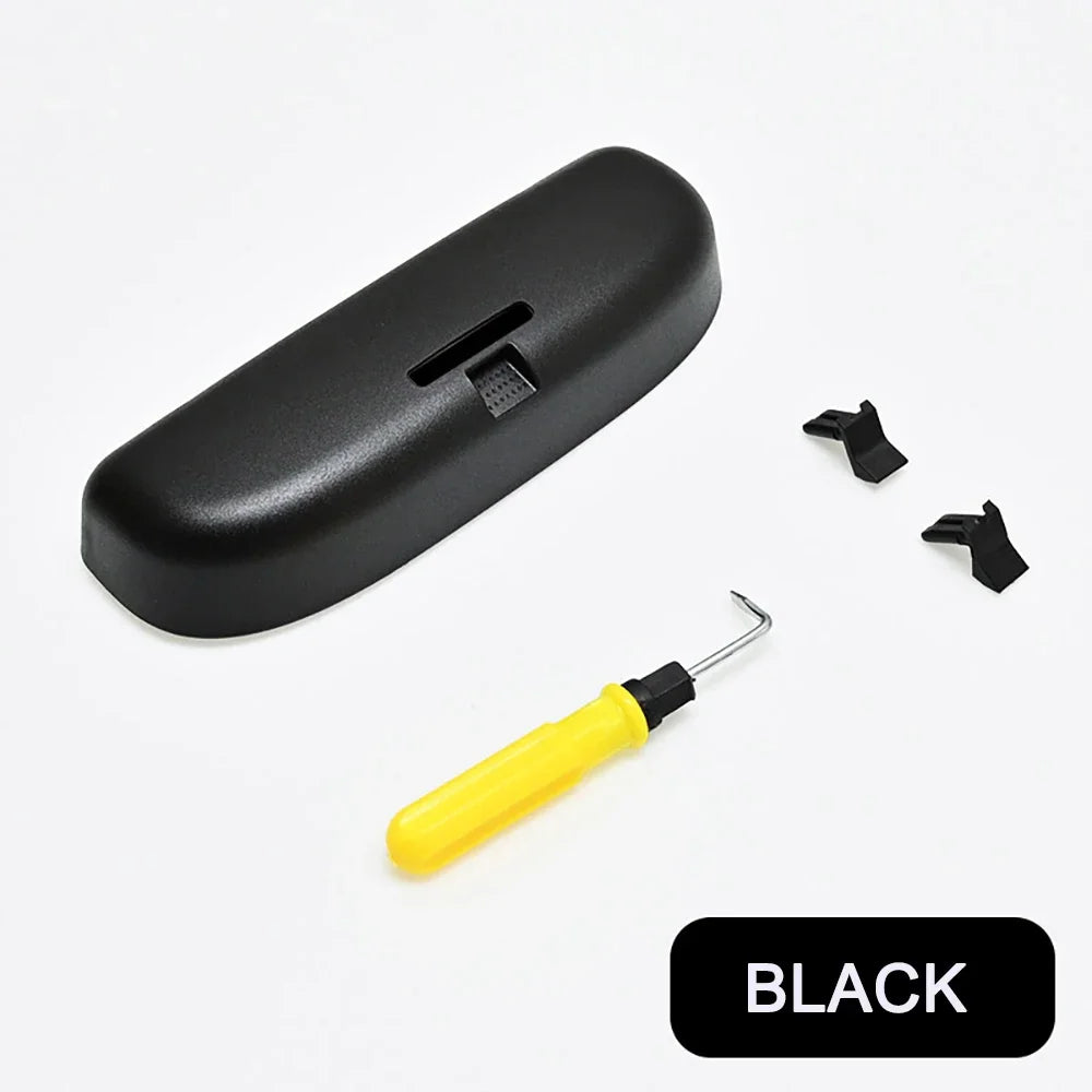 KIQI Car Sunglasses Holder Glasses Case for Honda CRV Vezel HRV HR-V FIT JADE City Civic Accord Odyssey Dedication Accessories