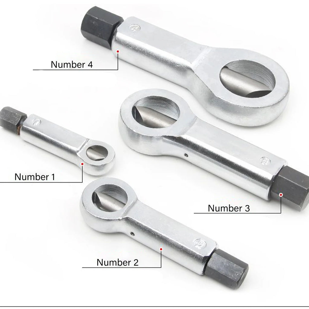 Nut Screw Splitter Set Remover Tools,Rusted Nut Breaker,Steel Nut Remover Extractor,Manual Pressure Nut Cracker Metal Splitter