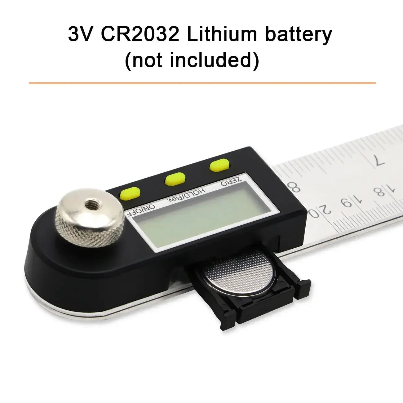 20Inches/500mm Digital Angle Ruler and Stainless Steel Digital Angle Finder Precision Angle Measuring Tool