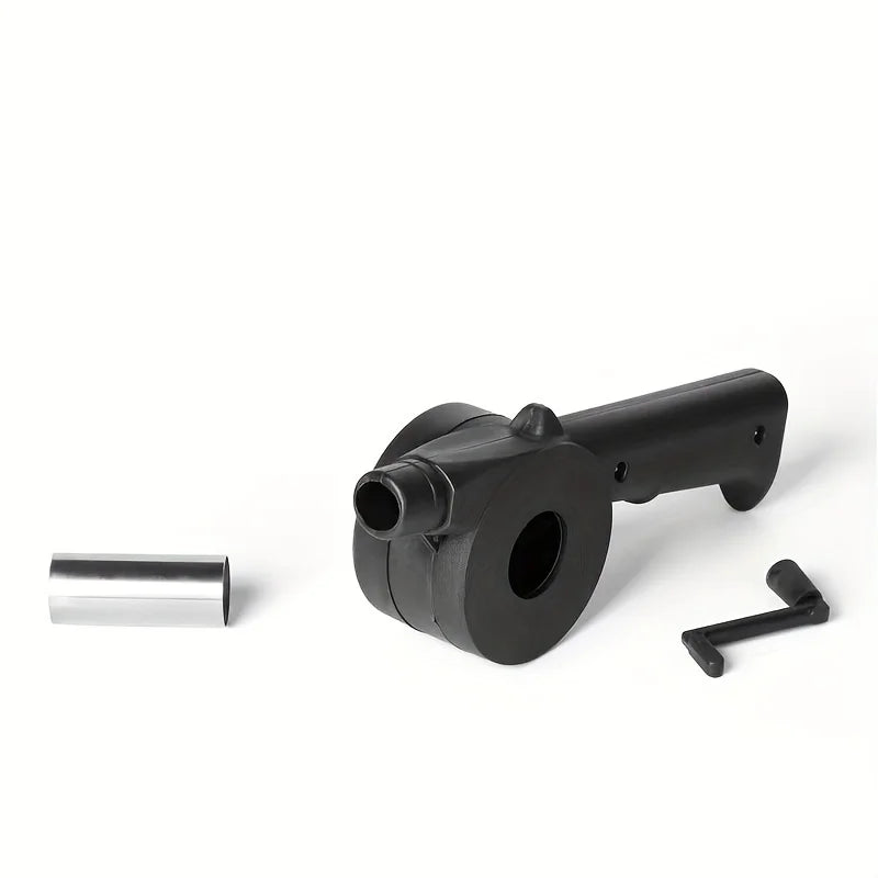 Outdoor Portable Hand Cranked Blower, Household Barbecue Charcoal Assisted Combustion Blower