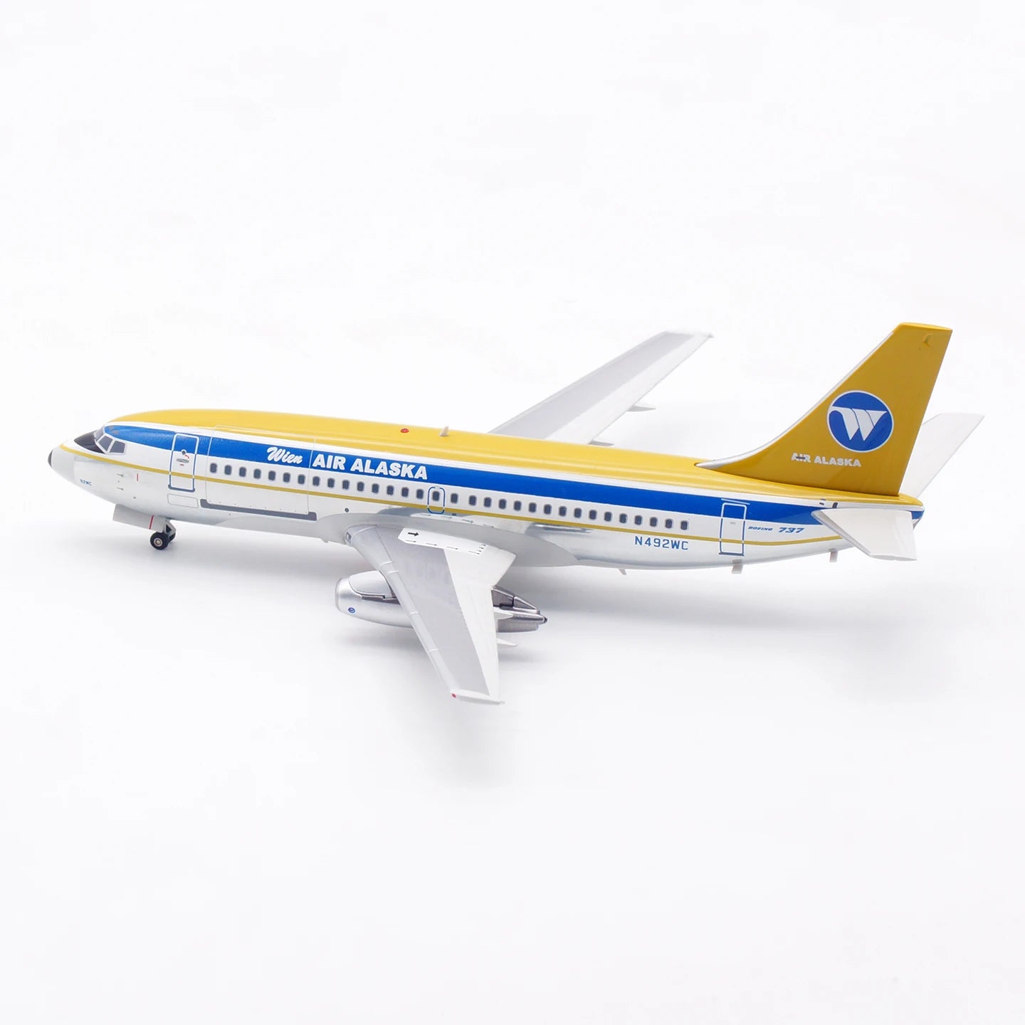 IF732WC1124P Alloy Collectible Plane Gift INFLIGHT 1:200 Wien Air Alaska Boeing B737-200 Diecast Aircraft Jet Model N492WC
