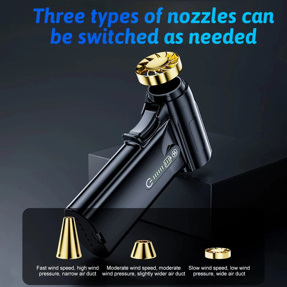 ST-8109 Violent Brushless Fan 52m/s 130000RPM 4000mAh Portable Handheld Fan Fast Charging Hurricane Air Blower cleaning Fan