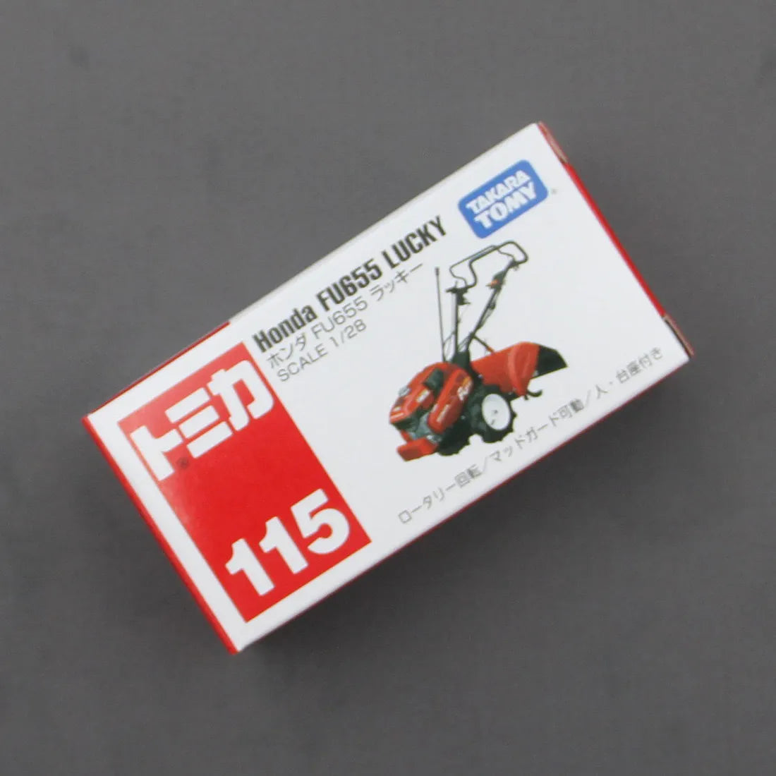 Original TAKARA TOMY Tomica No.115 Honda FU655 Lucky Diecast Alloy Tractor with Working Suspension Collectible Gifts for Boys
