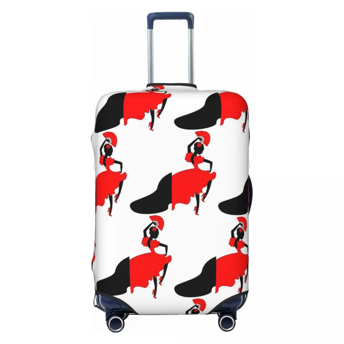 Flamenco Dancer Ole Suitcase Cover Protection Elastic Travel Luggage Protector Covers for 18-32 Inch