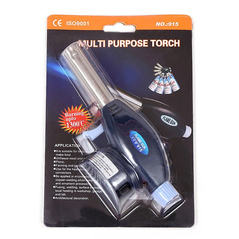 Torch Cooking AutoIgnition Gas Welding-Burner Welding Gas Burner Flame Gas Torch Flame Gun Blow For BBQ Camping Cooking