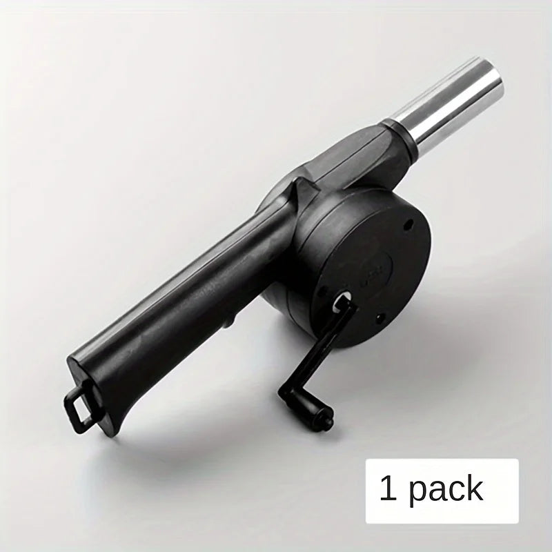 Outdoor Portable Hand Cranked Blower, Household Barbecue Charcoal Assisted Combustion Blower