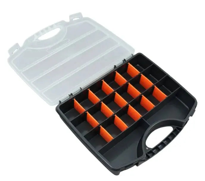 20 Grid Screw Box Container Storage Plastic Tool Organizer Box Thickened Compartment Case for Screws Drill Bits Parts Storage