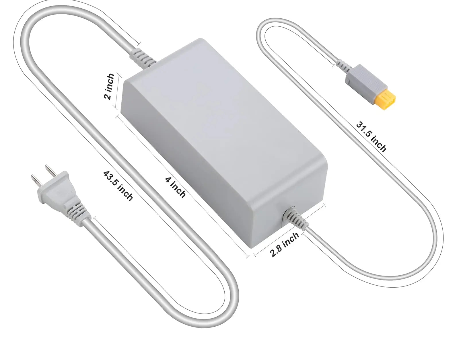 NEW For Nintend Wii UConsol Adapter 100-240V 15V 5A Home Wall Power Supply AC Charger Adapter EU/US Plug Console