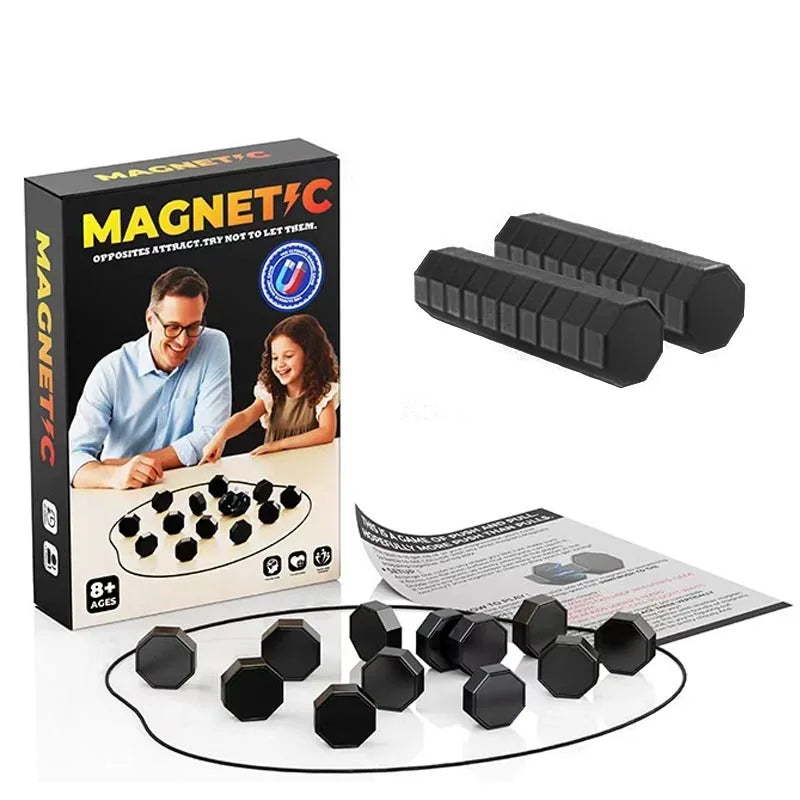 Party Games Magnetic Stones Game Interactive Magnet Board Strategy Game for Family Kids Adults High quality longest side 3.4cm