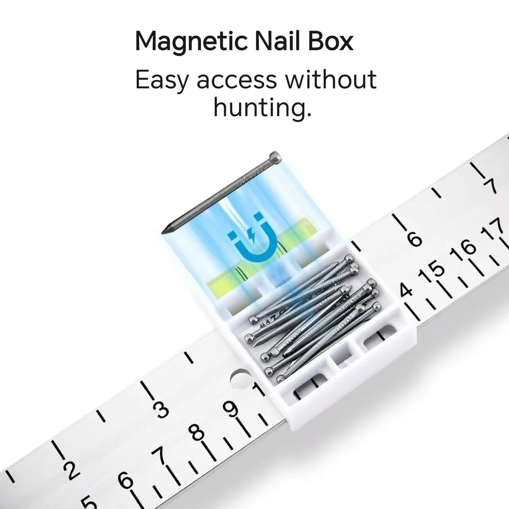 Versatile Picture Hanging Level Ruler Tool Frame Positioning Balance Wall Decor Angle Measuring Tool for Hole Marking