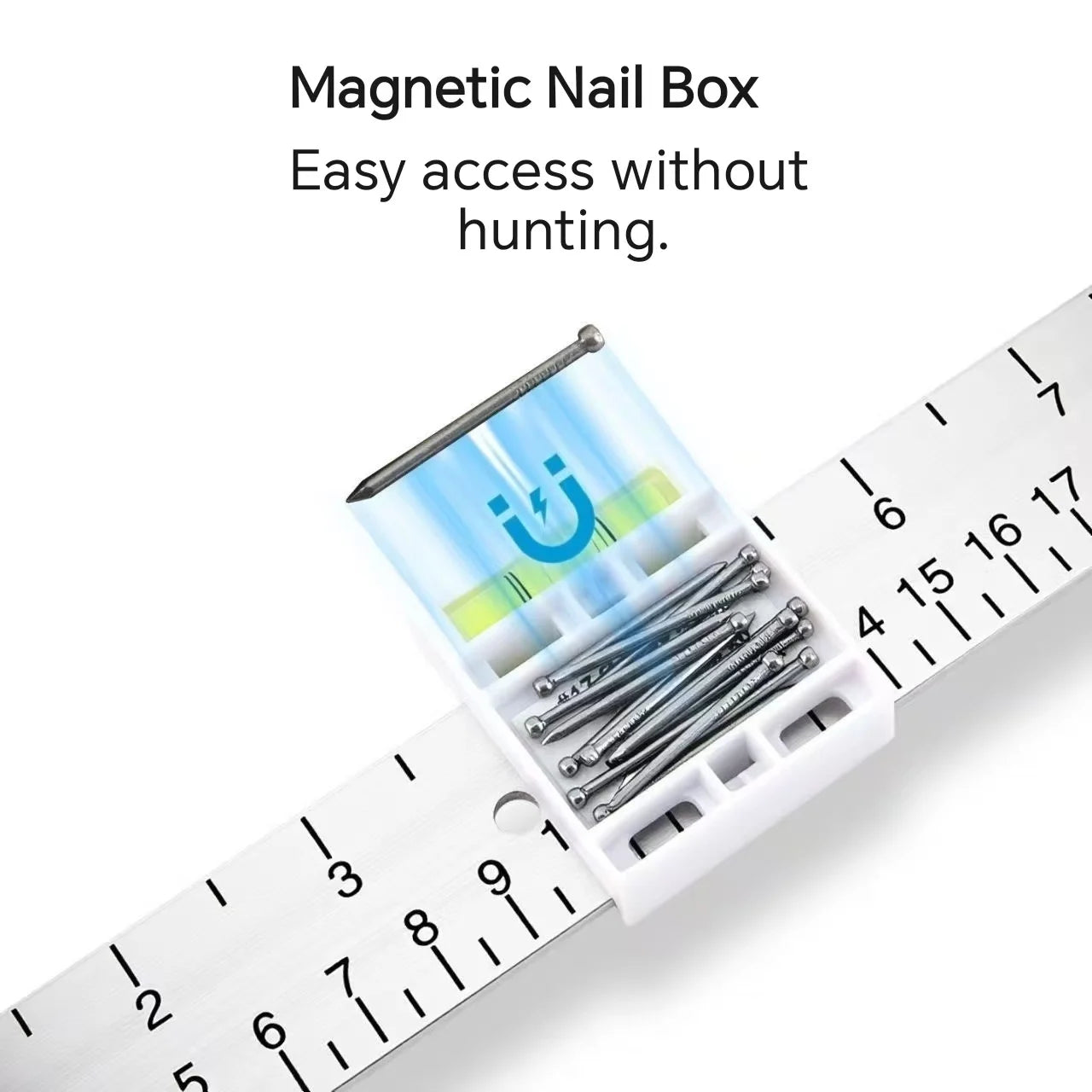 Versatile Picture Hanging Level Ruler Tool Frame Positioning Balance Wall Decor Angle Measuring Tool for Hole Marking