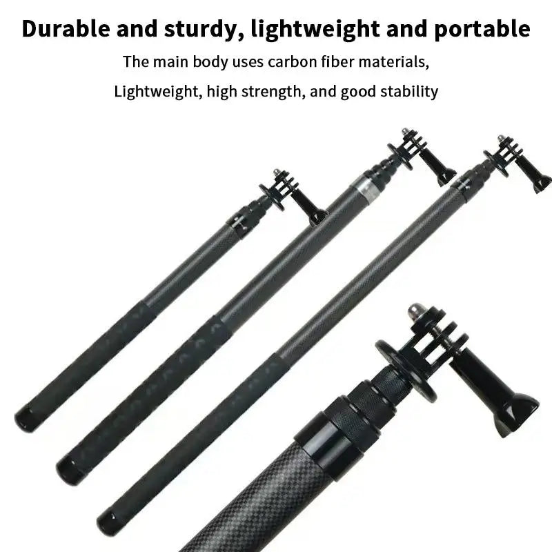 Carbon Fiber Selfie Stick Camera Extension Ultra Long Invisible Extension Stick Selfie Stick