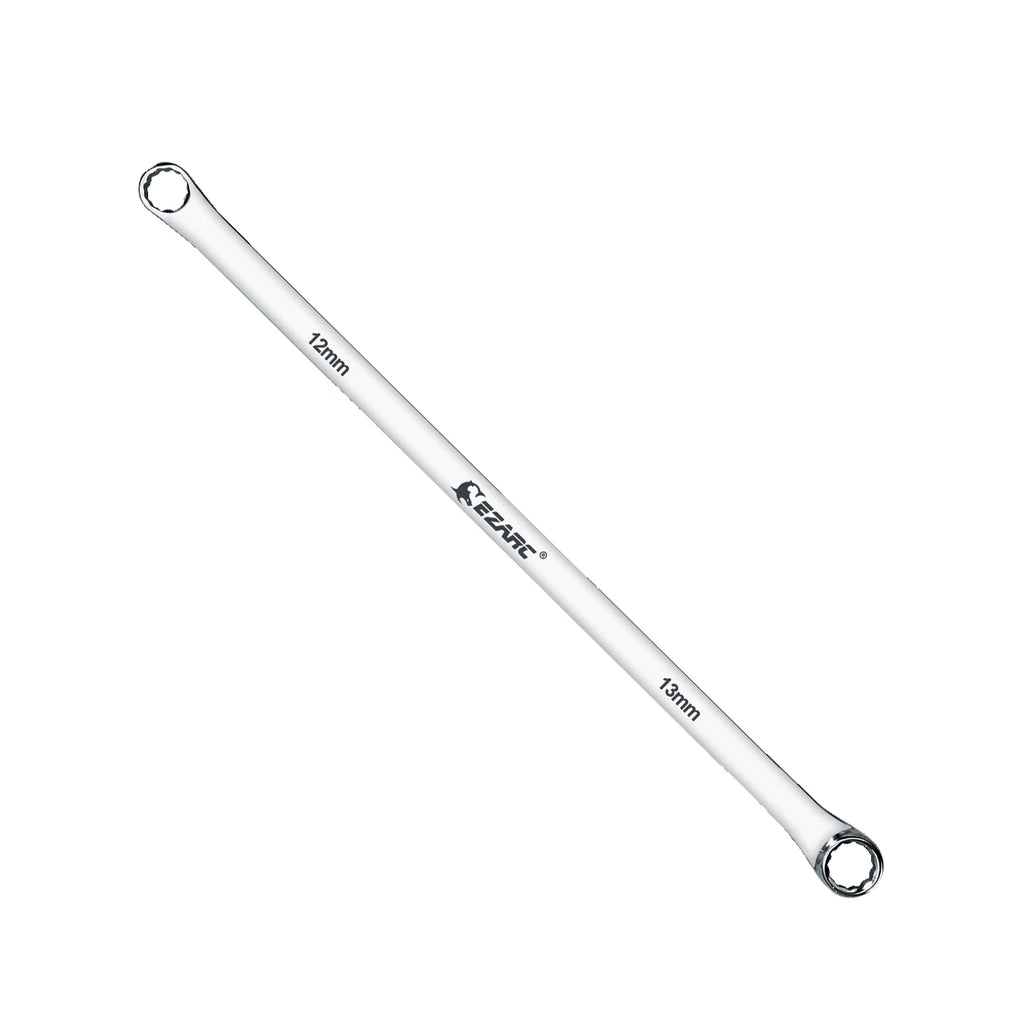 EZARC Extra Long Box End Wrench Metric Combination Durable Aviation Spanner CRV 8mm-19mm Chrome Vanadium Steel Aviation Wrenches