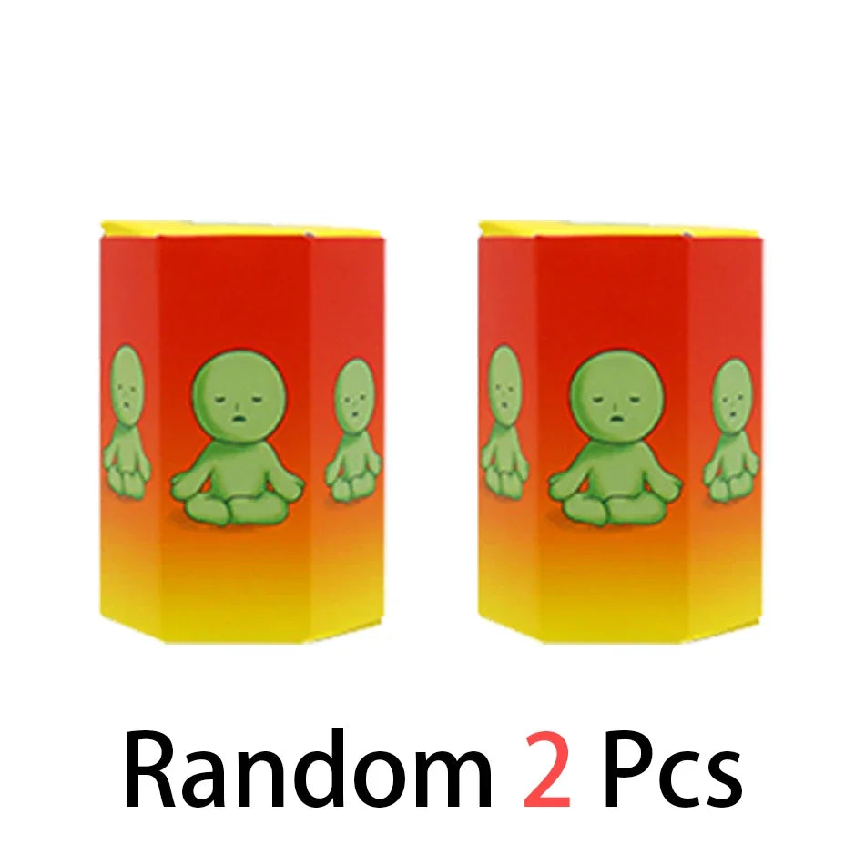 5 Multiple Series Noctilucent Green Doll Blind Mystery Box Action Figures Decoration Desktop Model Toy For Gift Surprise