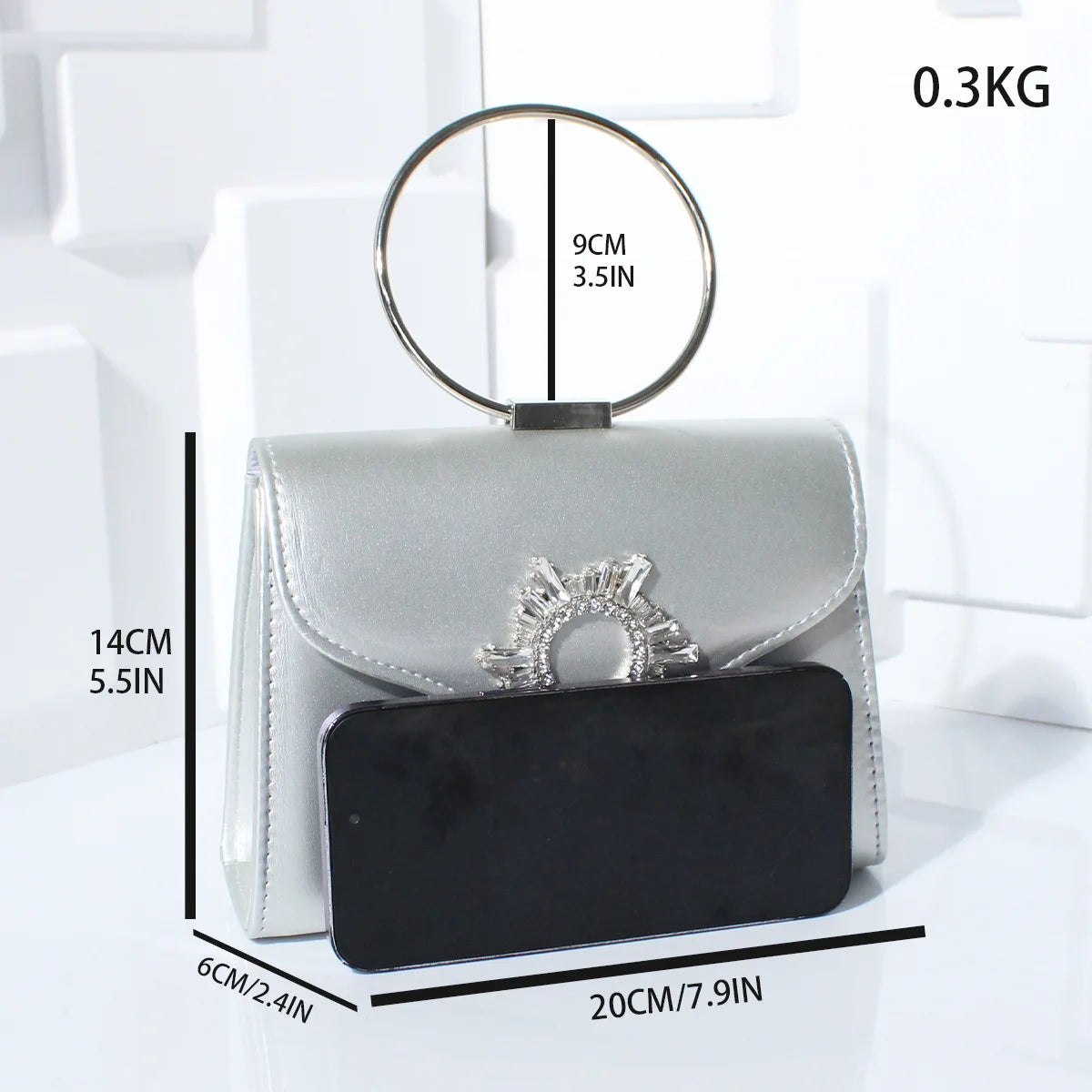 New high-end rhinestone dinner bag niche exquisite messenger chain bag versatile fashion women's bag