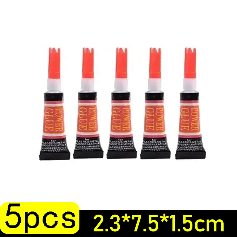5-100PCS Liquid Super Glue Wood Rubber Metal Glass Cyanoacrylate Adhesive Stationery Nail Gel 502 Instant Strong Bond Leather