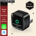 Wooboobox Wireless CarPlay Adapter Alloy Body, 2026 2 in 1 USB Plug & Play Android Auto CarPlay Dongle for iPhone Android, 5Ghz