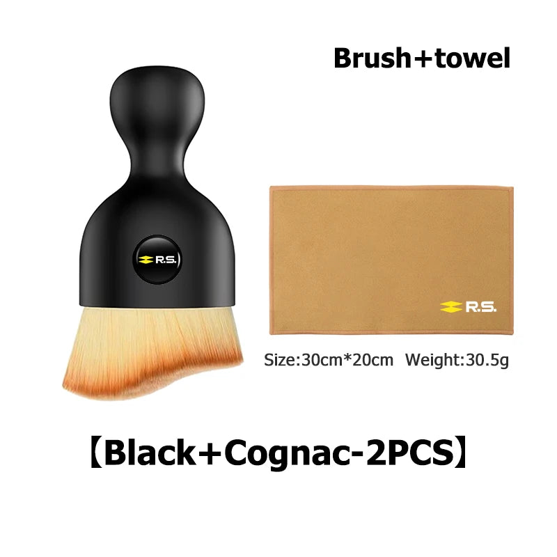 Car Soft Brush With Wash Towel Microfiber Cleaning Rag Cloth For Renault RS Sport Megane 3 4 2 Clio 5 Line Sandero Scenic Logan