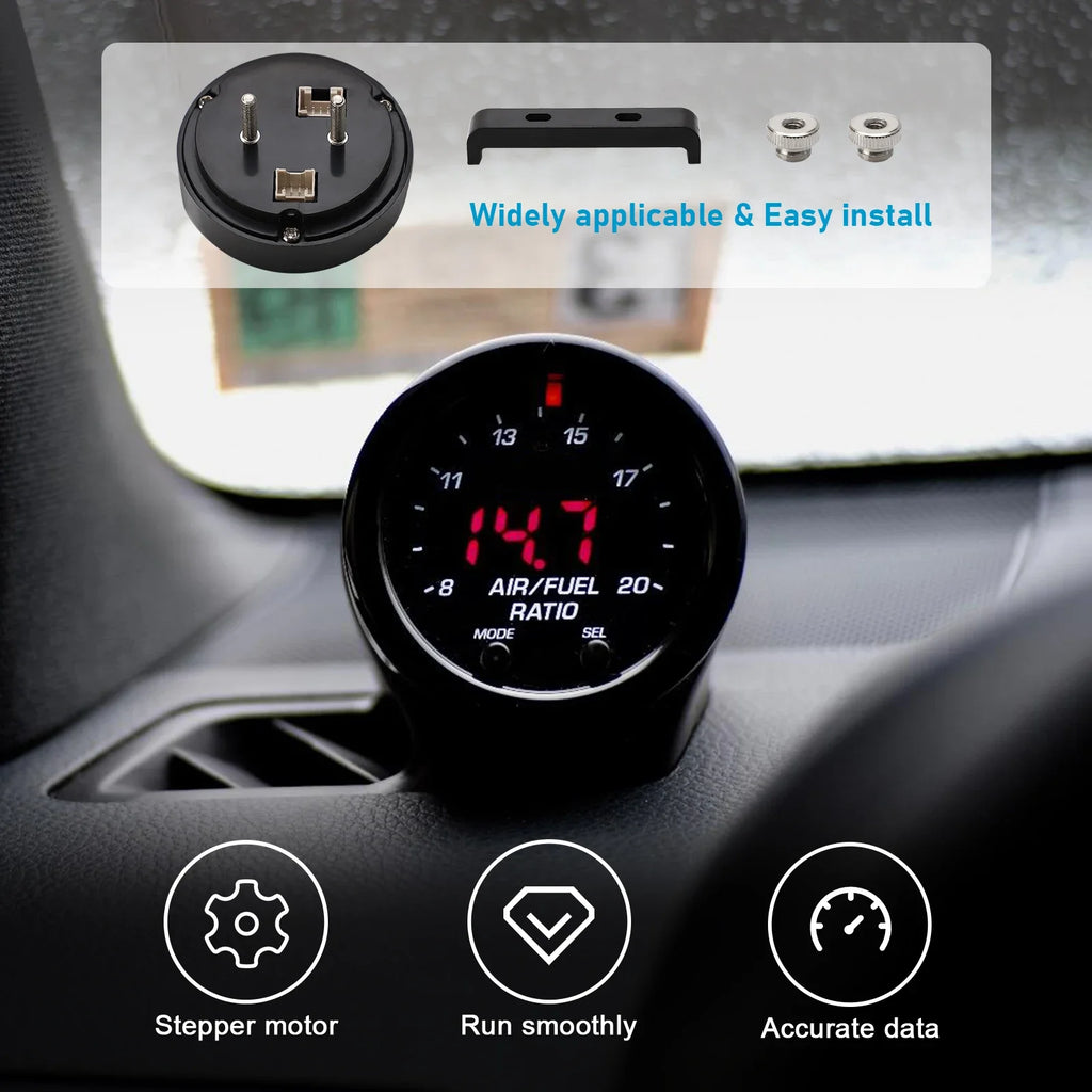 Car O2 Air Fuel Ratio Wide-band Gauge Kit For 30-0300 X-Series AFR Wideband LSU 4.9 Lambda Meter Oxygen Sensor Controller Gauge