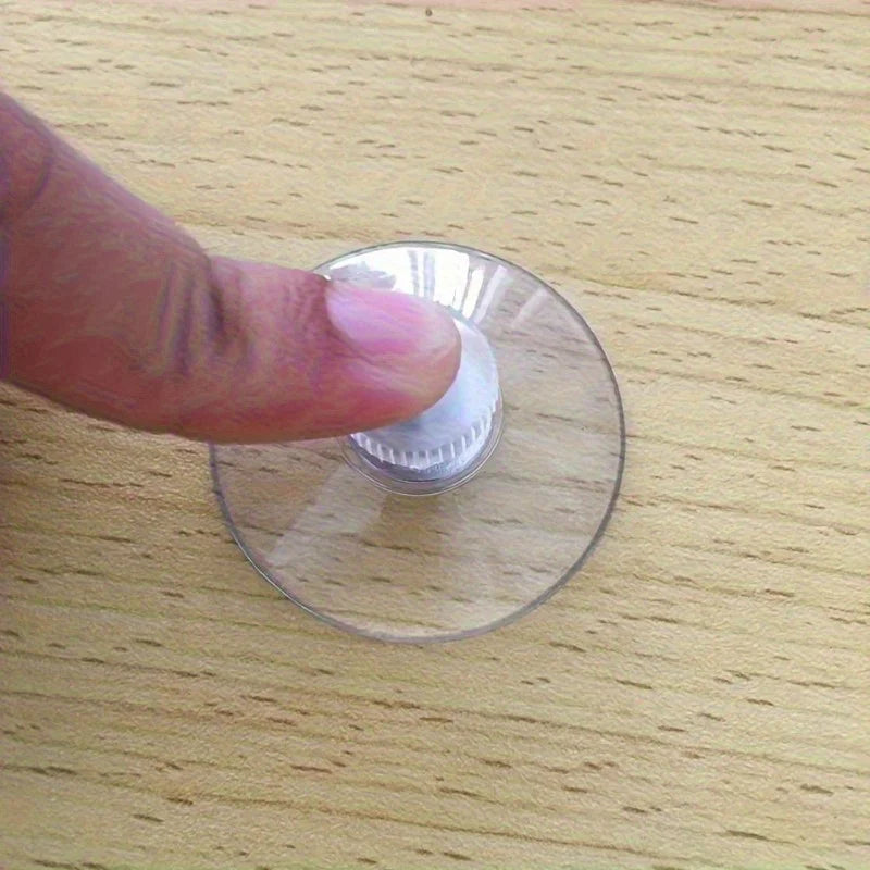 Unbeatable Suction Cup Glass Pads - Crystal-Clear PVC Plastic with Industrial-Strength Adhesive and Hook-Free Design
