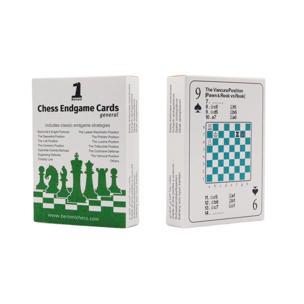 Benoni Chess Opening Cards - Best Gift for Chess Lovers to Study Chess Strategy, Tactics, Opening Moves - Ajedrez