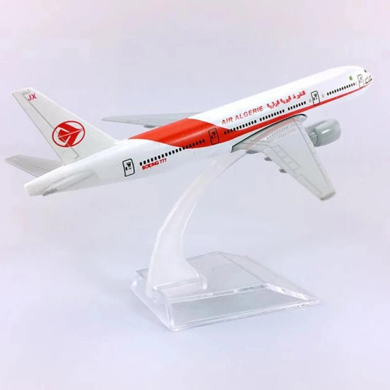 Toy Planes Scale 1:400 Metal Plane Model 16CM Air Algeria B777 Diecast Airplane Collection Kids Toy for Boy