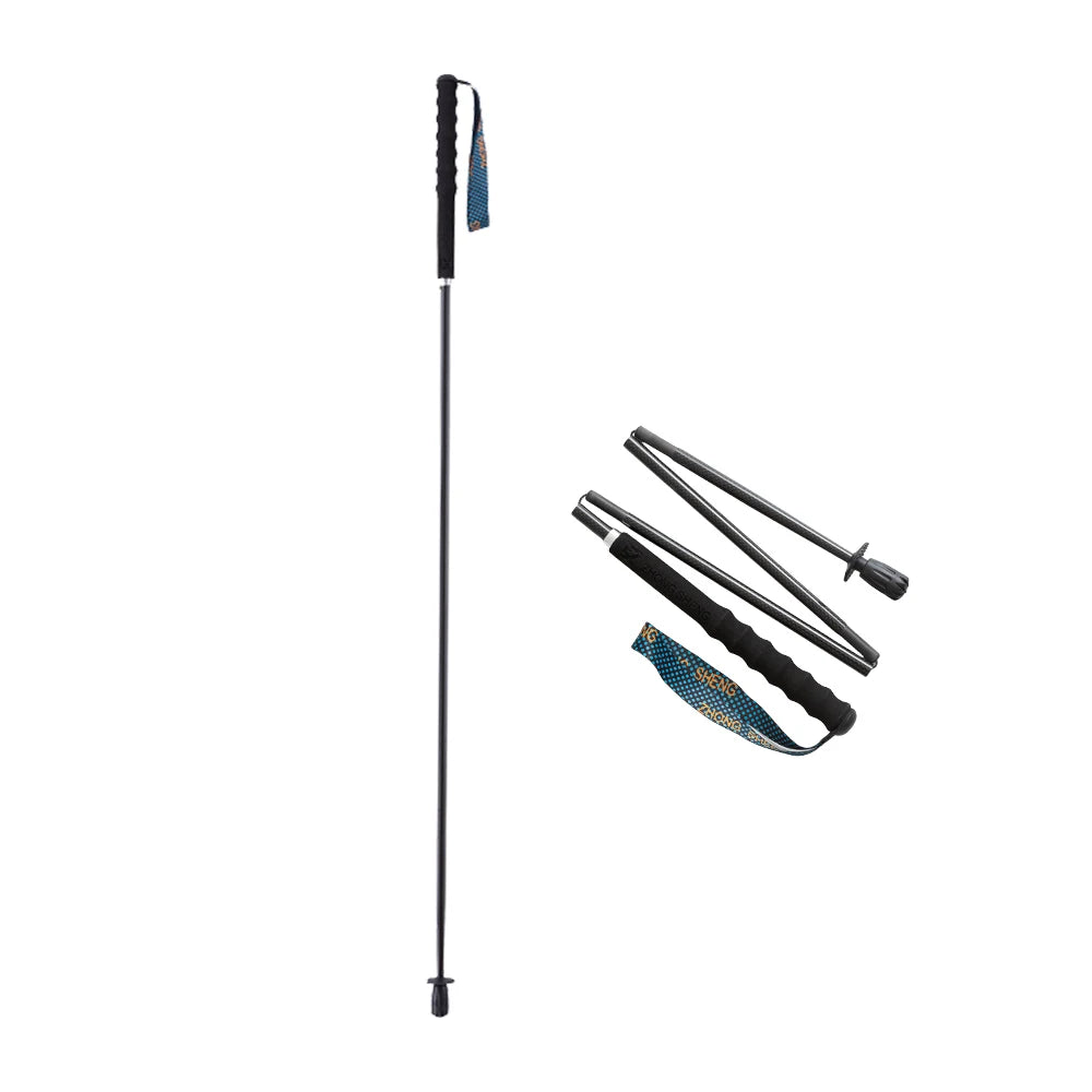 110g Ultra Light Weight Hiking Sticks Retractable Trekking Poles Folding Carbon Fiber Hiking Poles Walking Sticks Trekking Stick