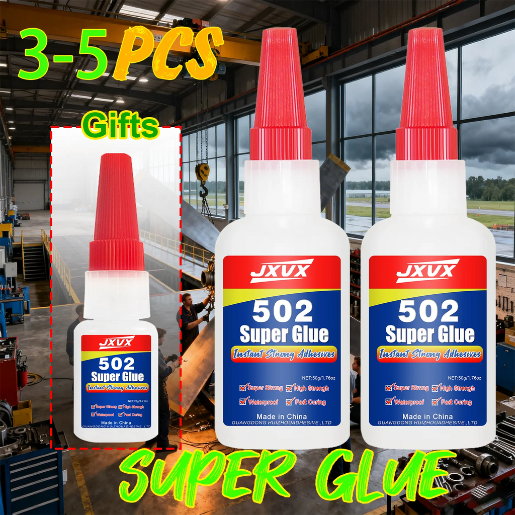 401/502 Super Glue for Repairing Metal, Plastic, Toys, and Shoes – 20/50g Instant Adhesive – 5-Second Quick-Drying Cyanoacrylate