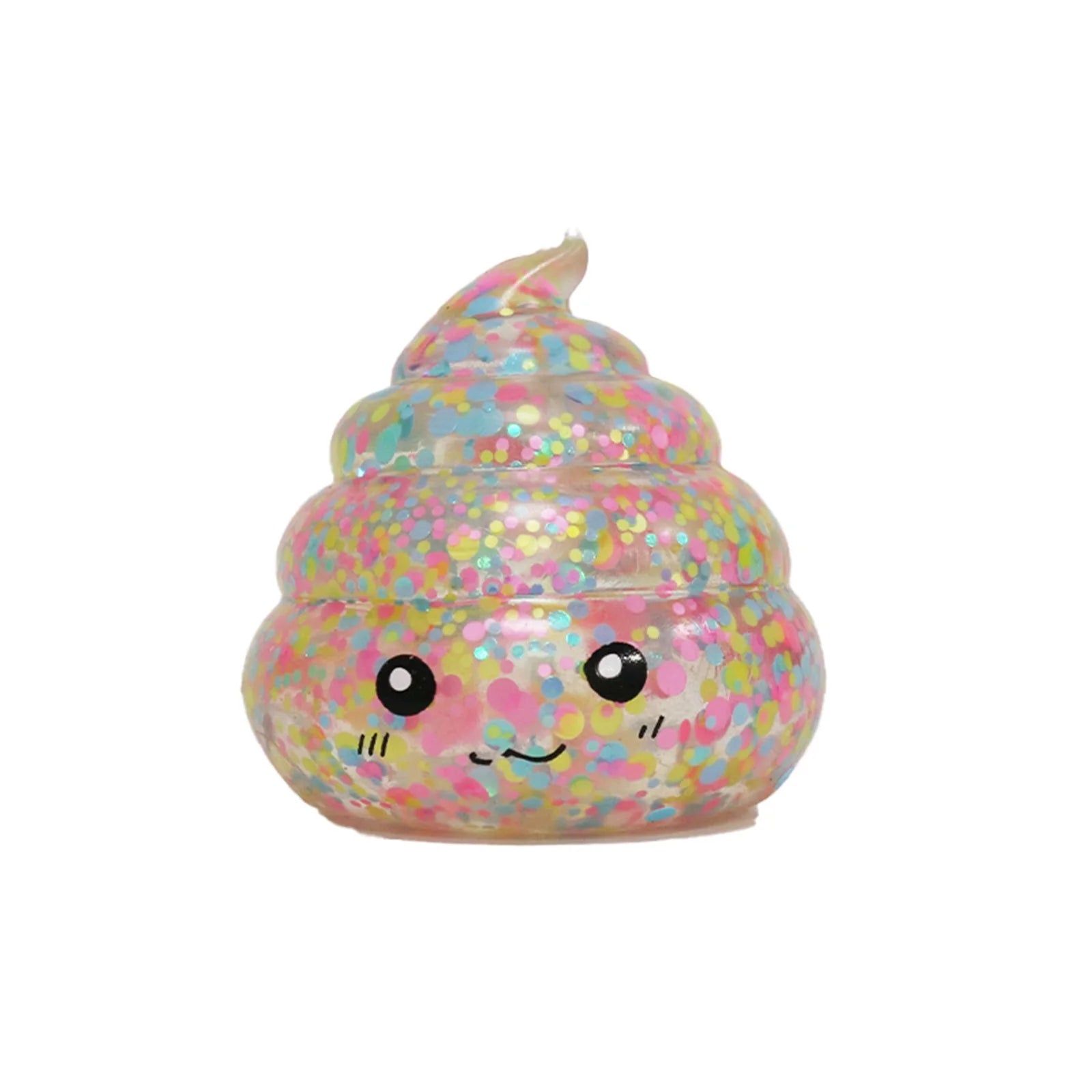 Novelty Squishy Maltose Poop Stress Squishies Toys Glitter Funny Stretch Squeeze Fidget Toys for Adults Fool's Day Prank Gift