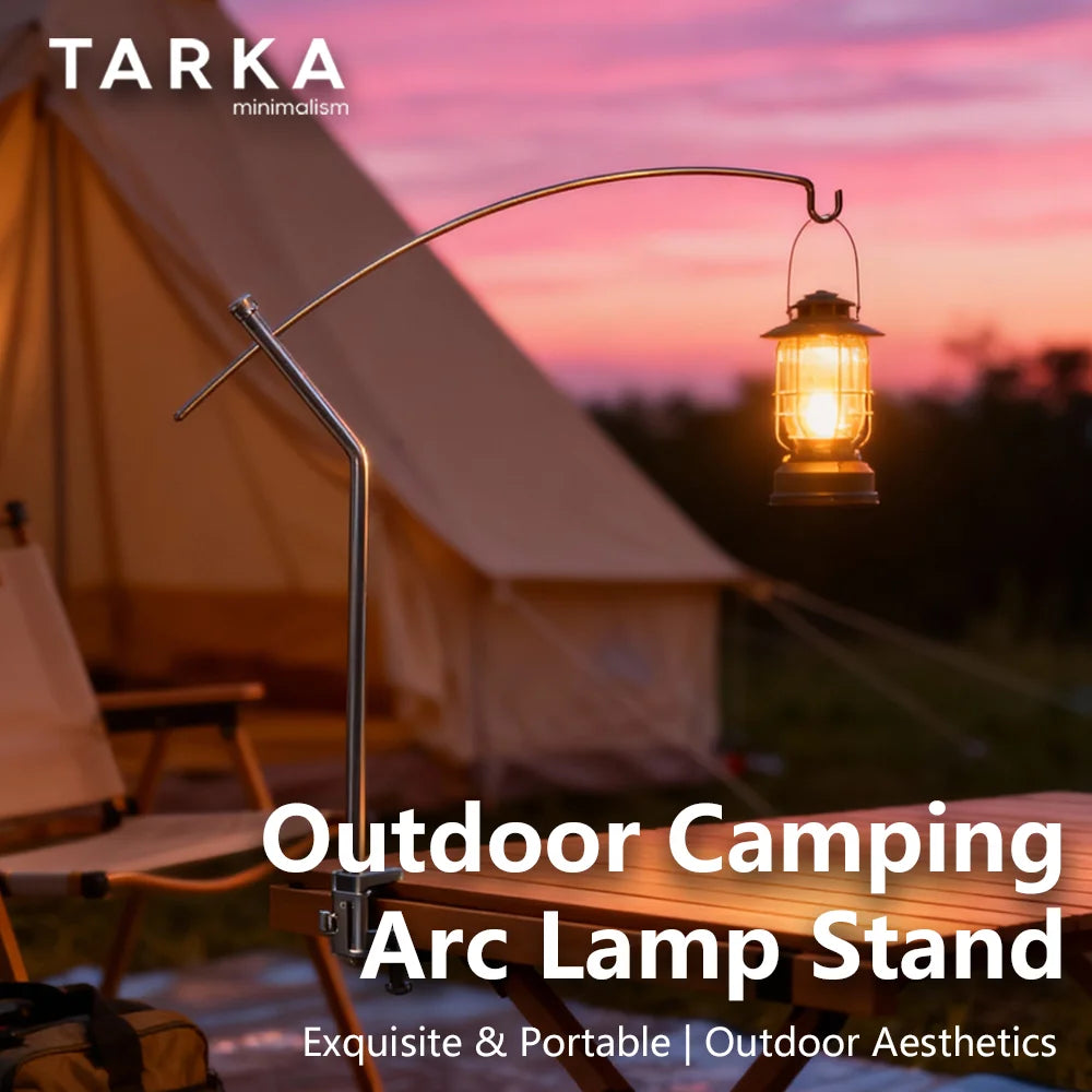 TARKA Detachable Camping Light Hanger, Direction and Length Adjustable Light Stand, Novelty Lightweight Lighting Lantern Holder